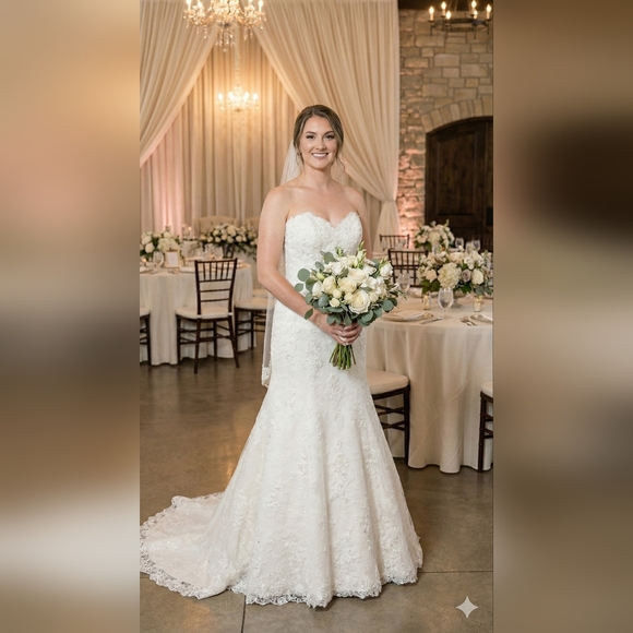 Morilee By Madeline Gardner Dresses & Skirts - NWT Morilee Ivory Lace Sequin & Pearl Embellished Wedding Gown Sample